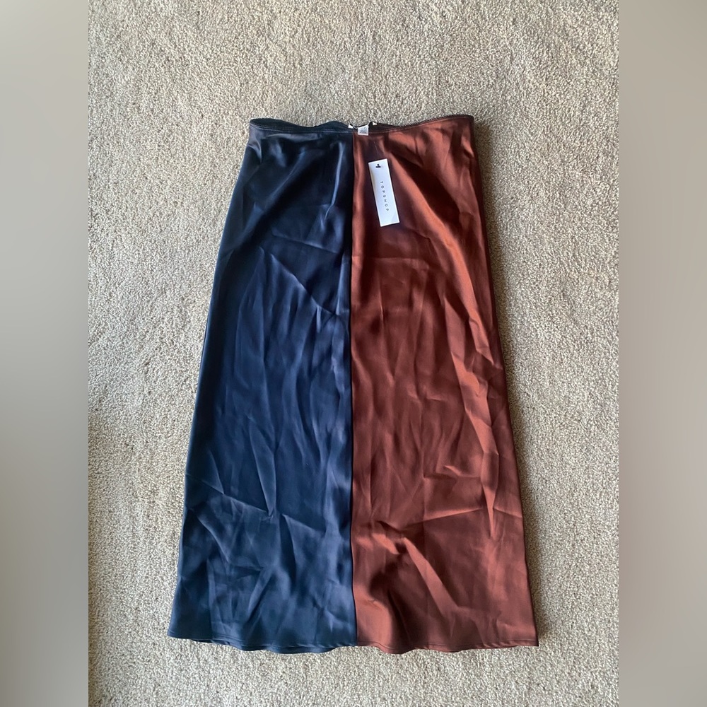 Top Shop Satin MIDI Skirt